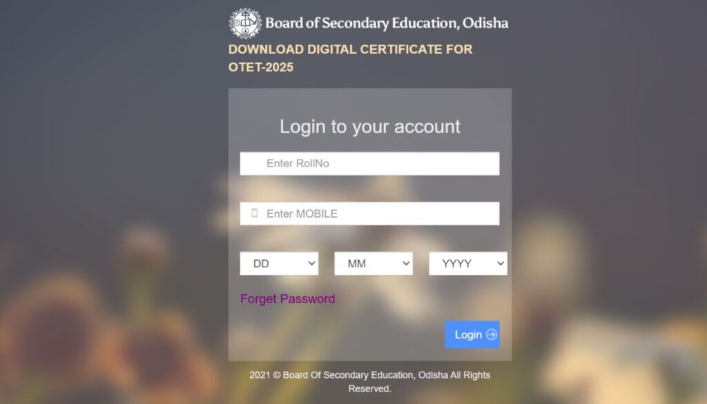 OTET 2025 Result Released by BSE Odisha