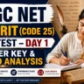 UGC NET Sanskrit Mock Test Day 1 Answer Key & Detailed Analysis (Code 25) Tathastu Academy